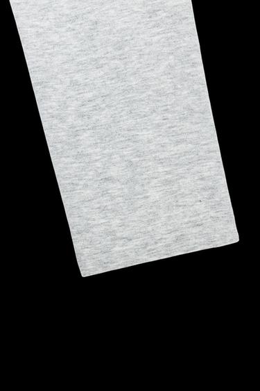 Zara SEAMLESS SQUARE-NECK TOP - Gray marl