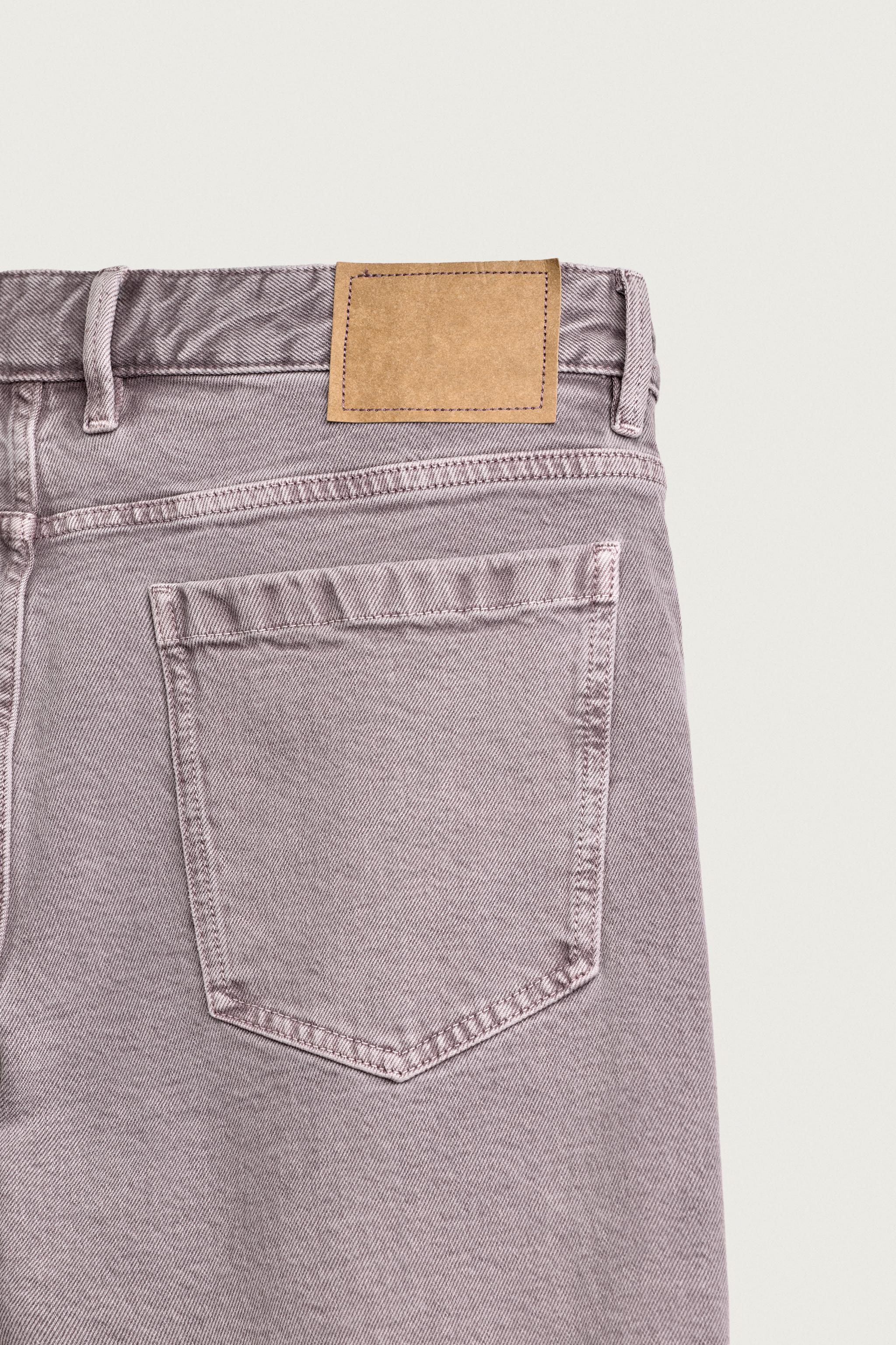 WASHED STRAIGHT FIT PANTS