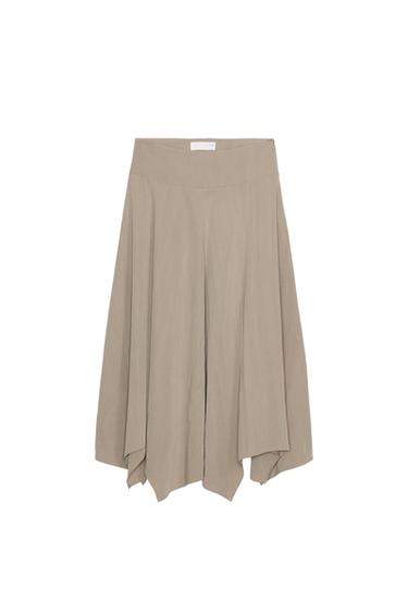 ASYMMETRIC MIDI SKIRT