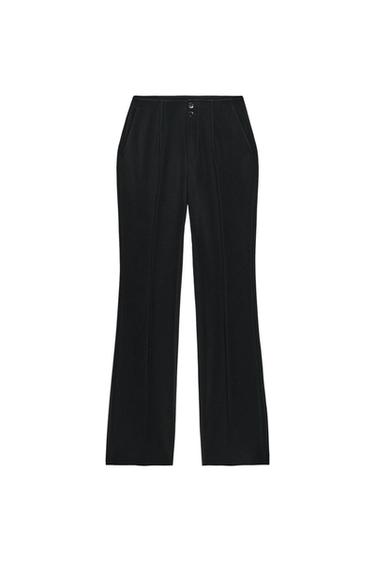 PANTALÓN FLARE - Negro de Zara