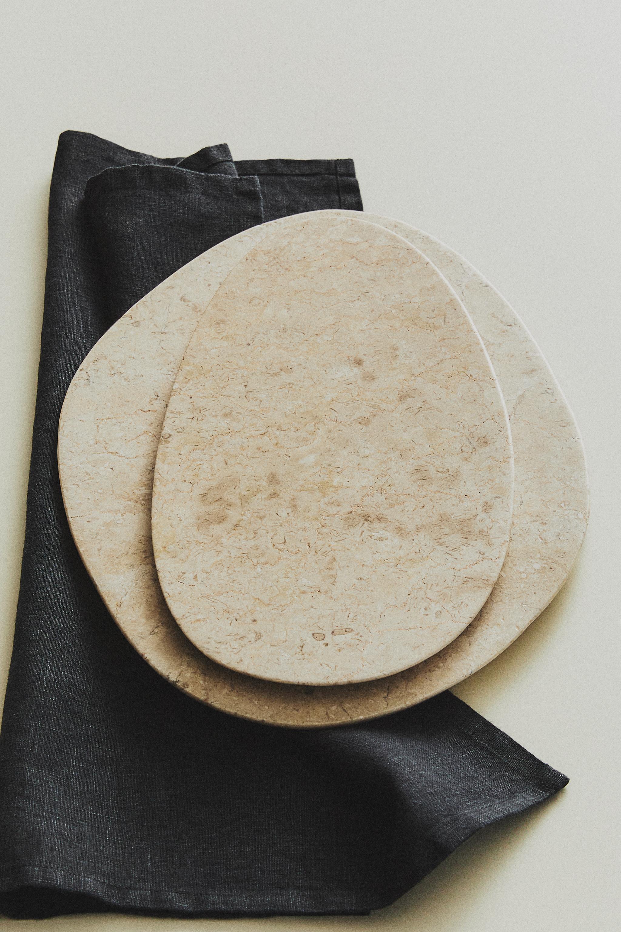 オーナメント マーブル トレイ - ライトブラウン | ZARA Japan