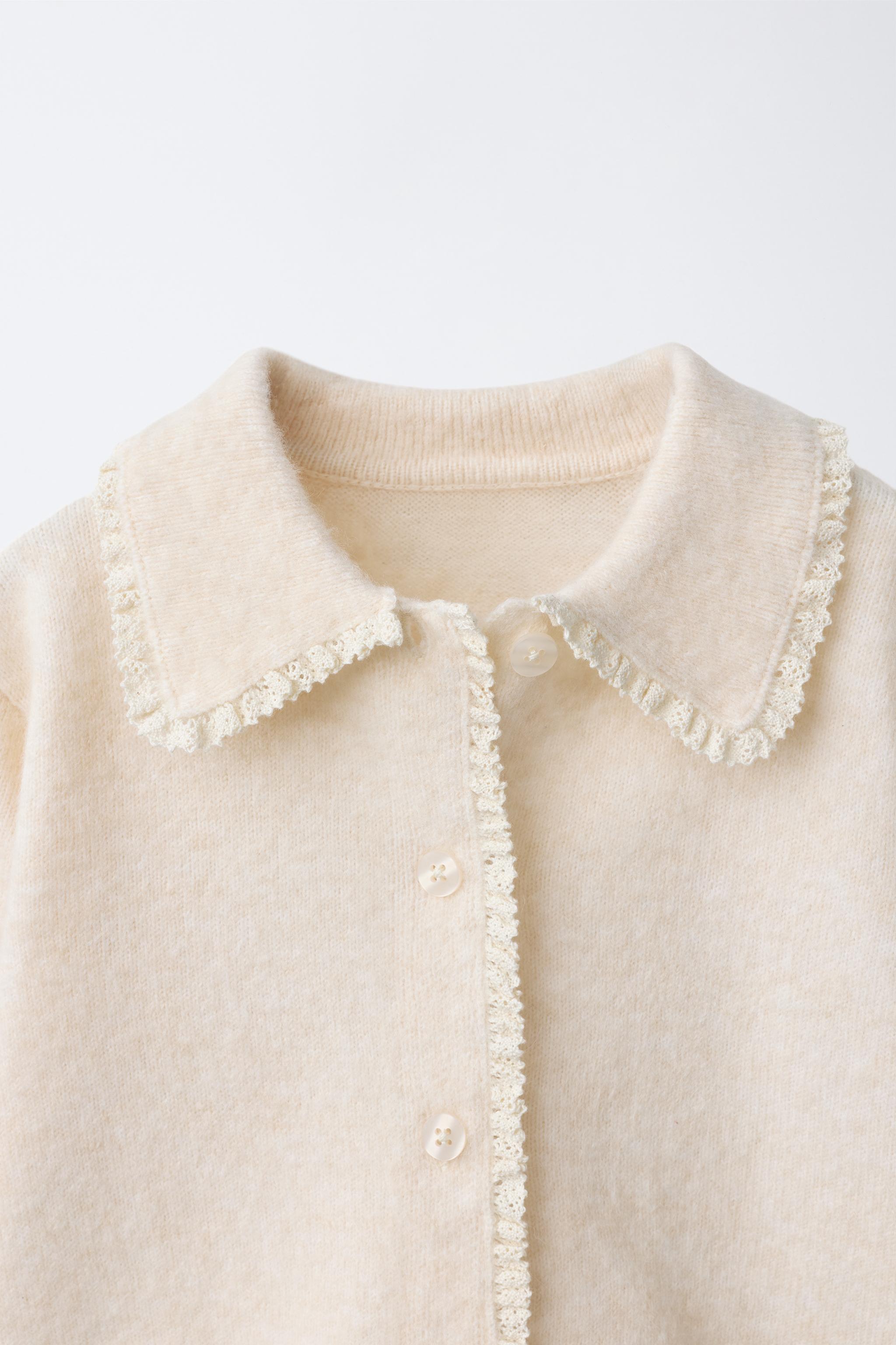 GILET EN MAILLE DENTELLE