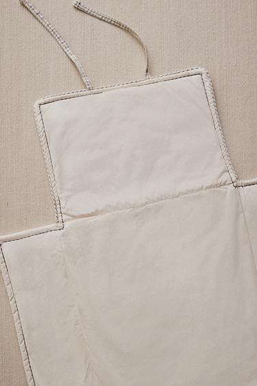 TROCADOR DE BEBÊ XADREZ VICHY - Cinzento da Zara