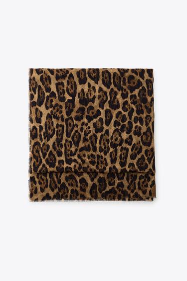 Zara ANIMAL PRINT MODAL SCARF - Leopard