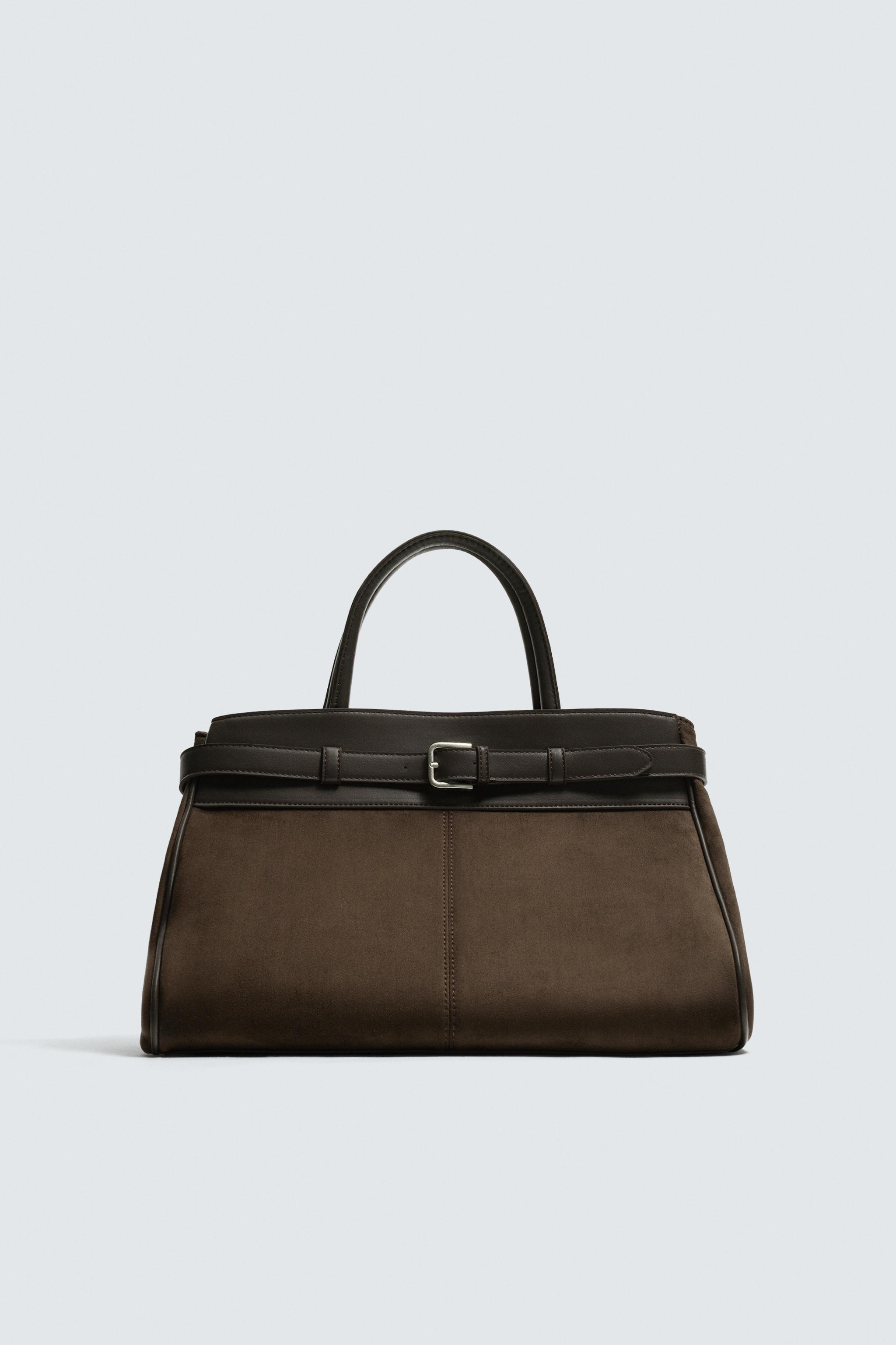 BELT DETAIL HANDBAG - Brown | ZARA United States