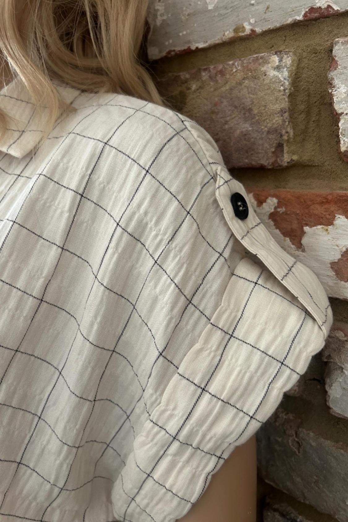 CHECKED DRESS WITH KNOT DETAIL - Image 5