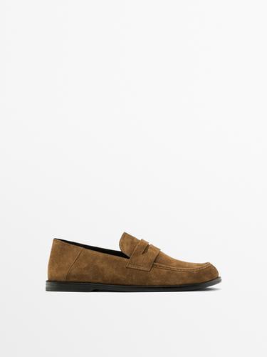 Mocasín serraje - Tostado de Zara - Imagen 0