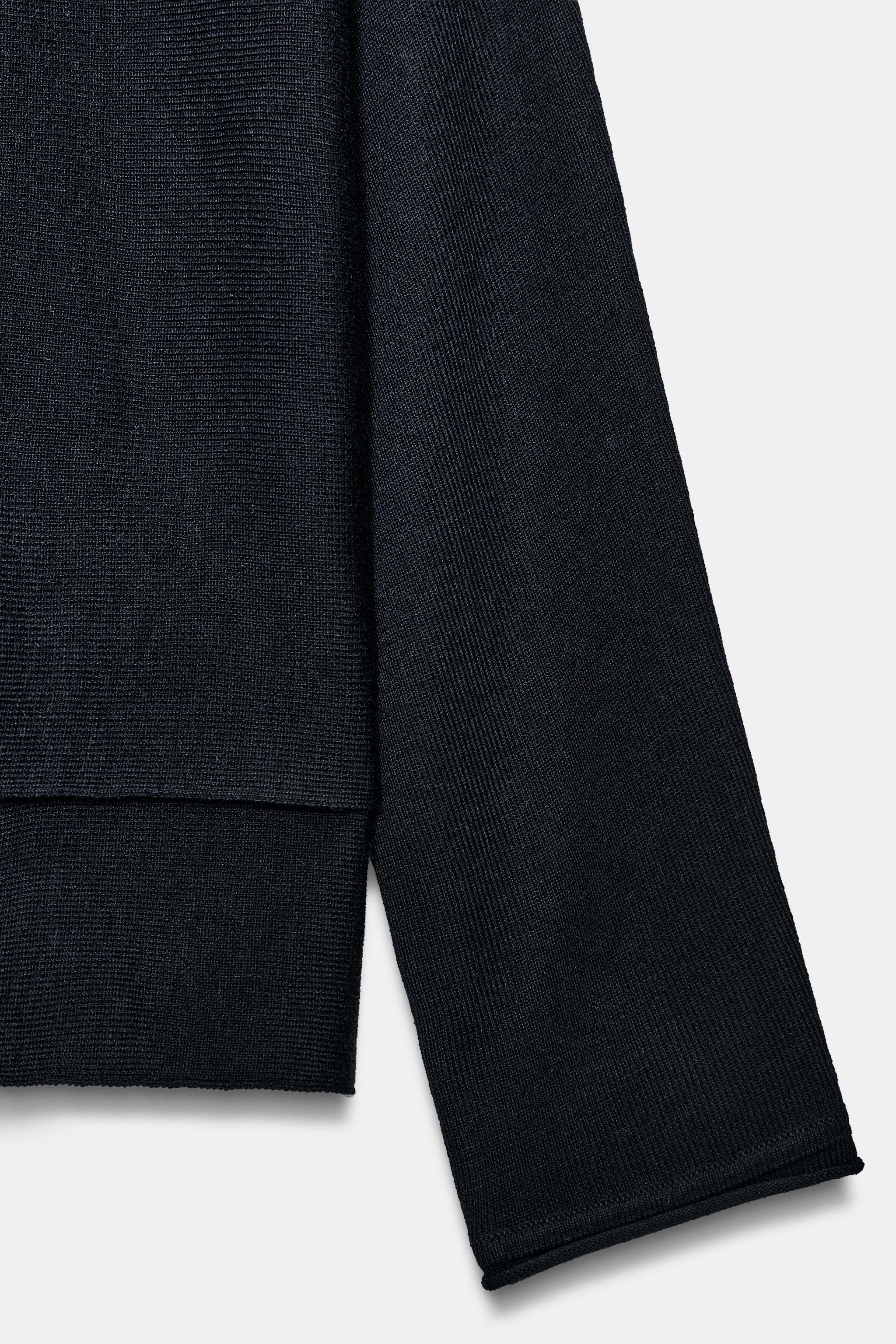 LONG CAPE KNIT SWEATER