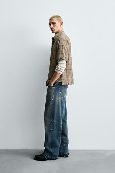 CHEMISE TEXTURÉE STRUCTURÉE - Écru moyen de Zara - Image 3