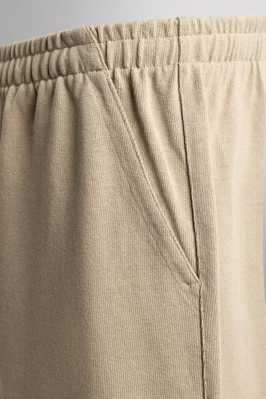 PANTALON DE JOGGING RELAXED FIT HEAVYWEIGHT - Sable de Zara - Image 8