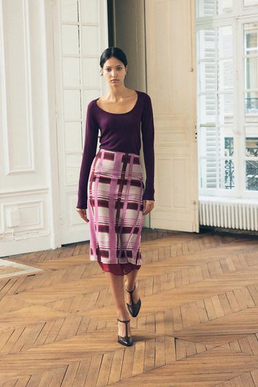 ZW COLLECTION PRINTED SKIRT - Pink by Zara - Image 0