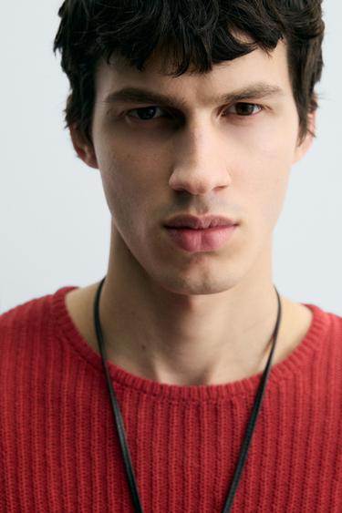 TEXTURED KNIT SWEATER - Brick by Zara - Image 4