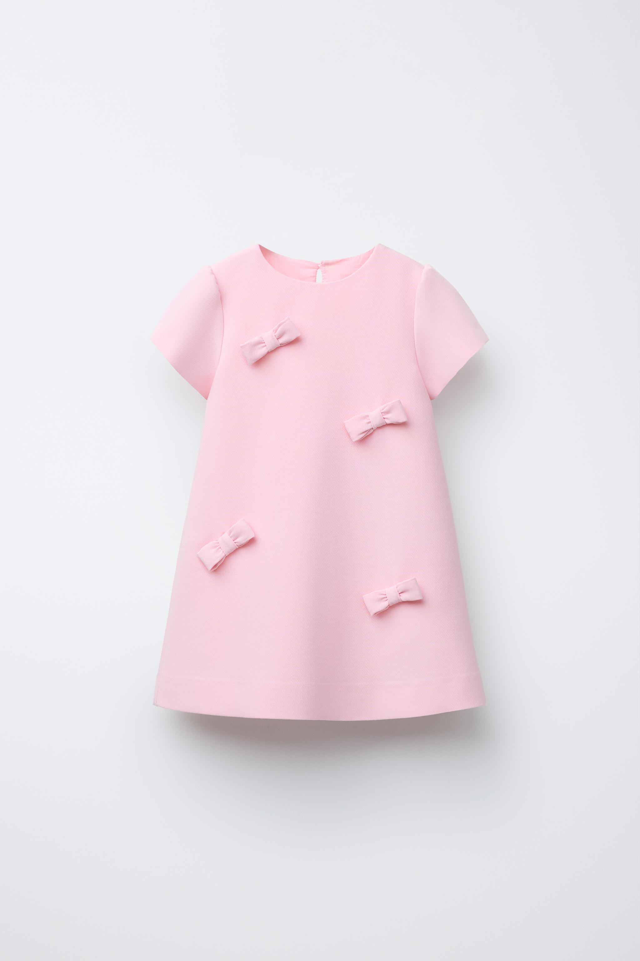 Rose Frantz ♥ Rose Balloon Mini Dress /追跡付 BOW DRESS - Pink | ZARA United States