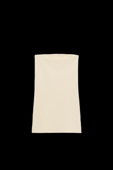 VESTIDO STRETCH PALABRA DE HONOR - Crudo de Zara