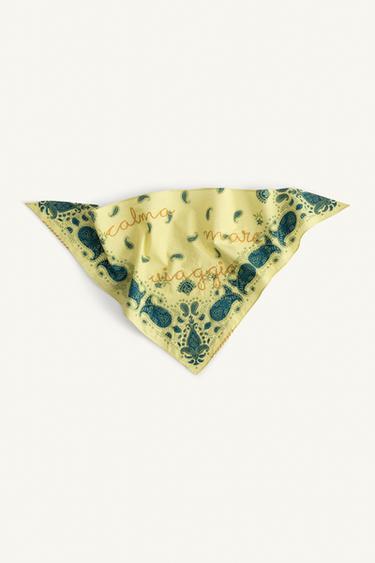 BANDANA IMPRIMÉ BRODÉ ÉDITION LIMITÉE - Citron vert de Zara - Image 4