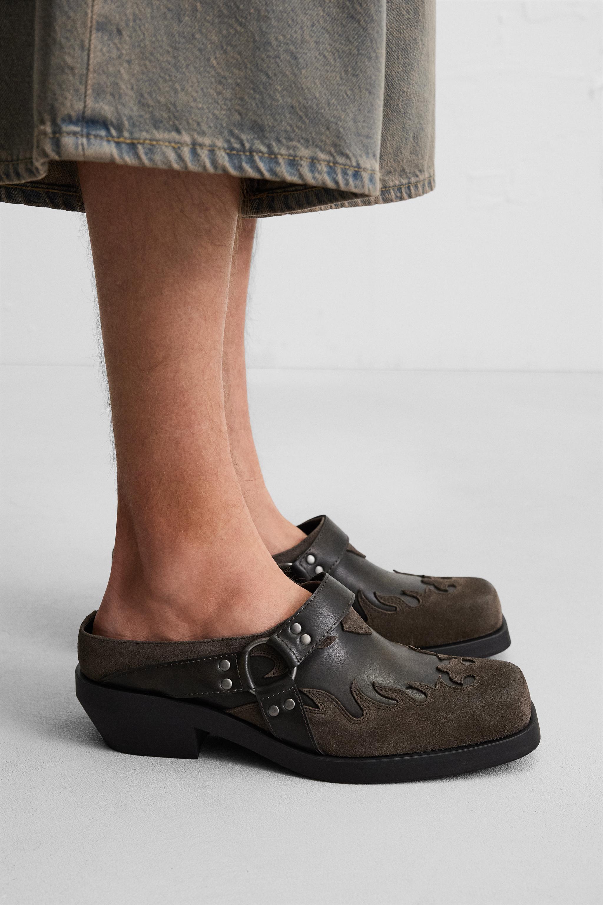 COWBOY CLOGS Brown ZARA Canada