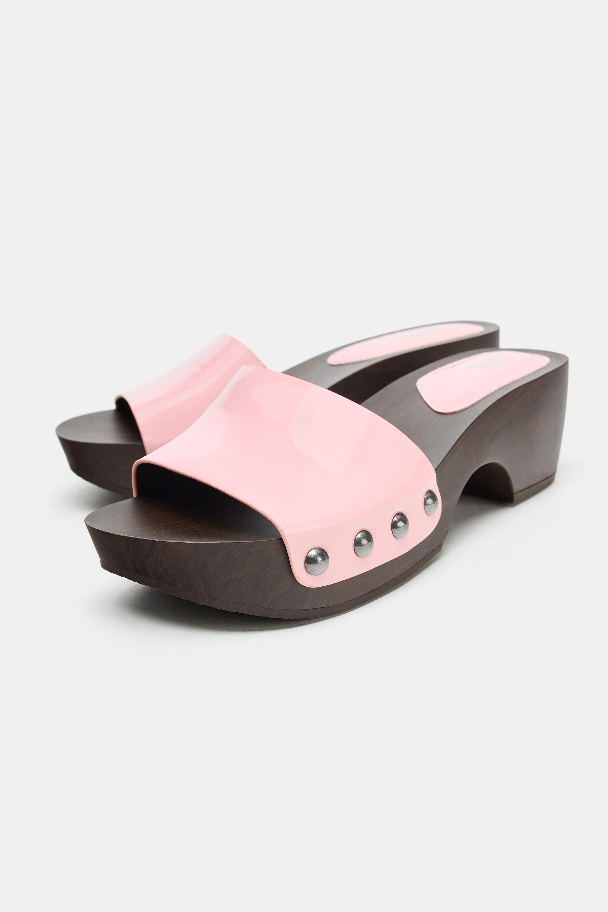 PATENT FINISH WEDGE SANDALS