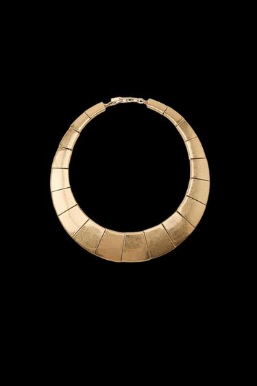 COLLAR METÁLICO PIEZAS GEOMÉTRICAS - Dorado de Zara