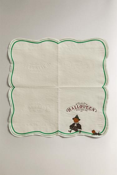 LOT SERVIETTES PAPIER ENFANTS HALLOWEEN (LOT DE 20) - Multicolore de Zara - Image 2