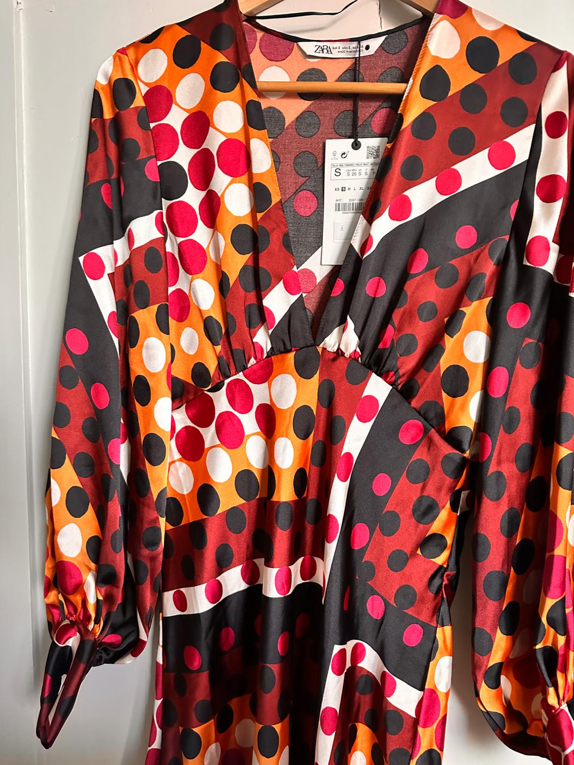 PRINTED MIDI DRESS - Image 3