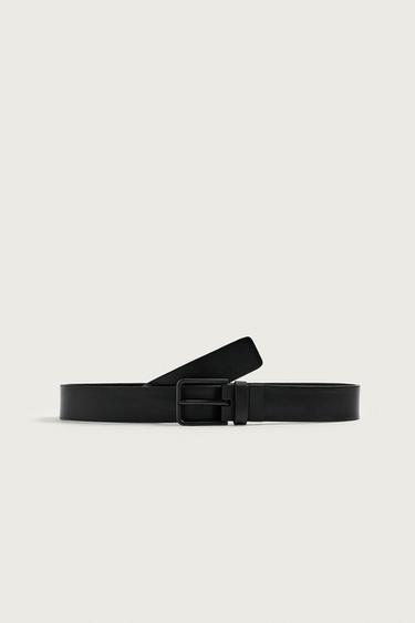 LEATHER BELT - Black by Zara