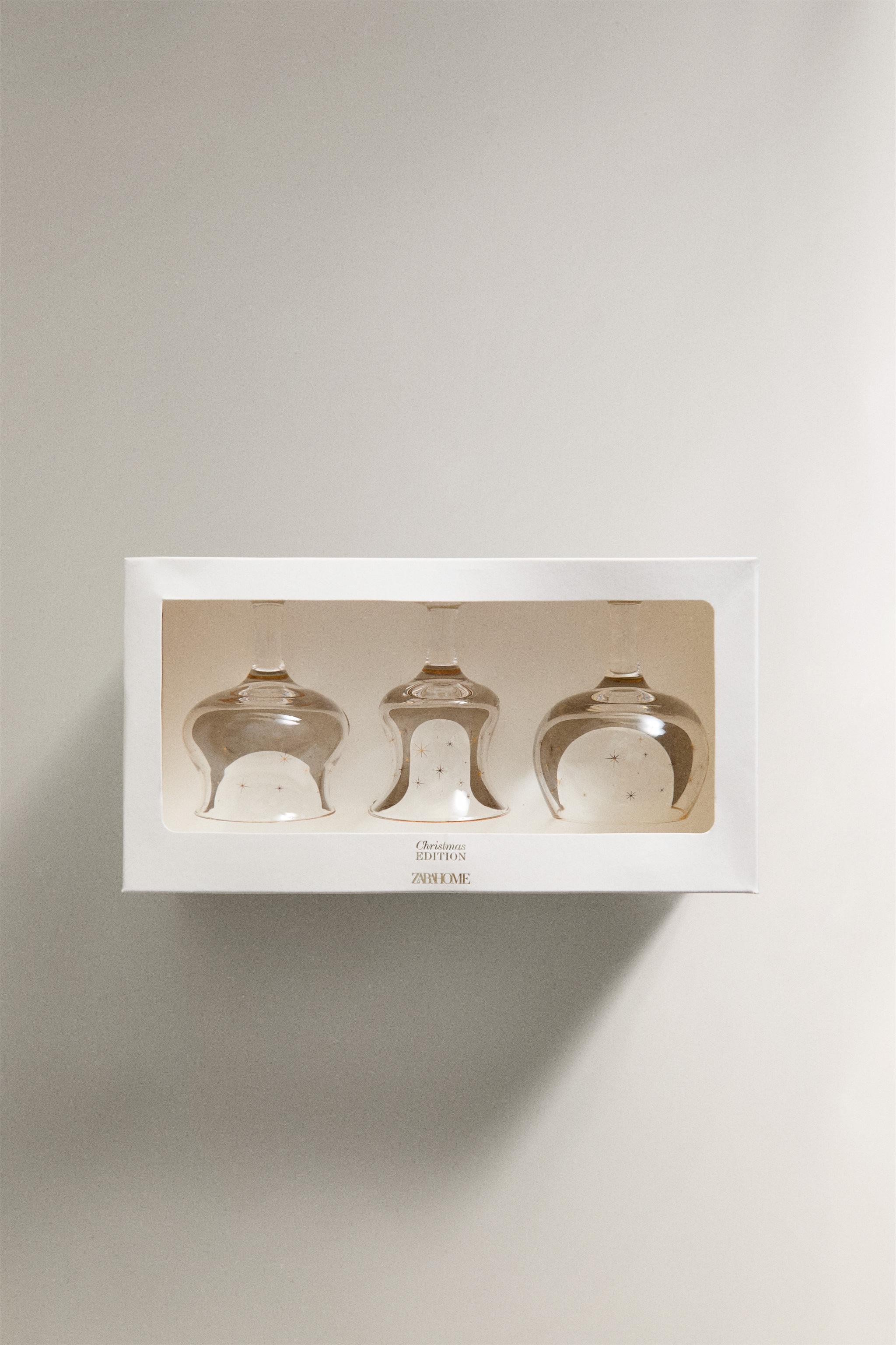 PACK VERRES À SHOT EN VERRE DE NOËL (PACK DE 3)