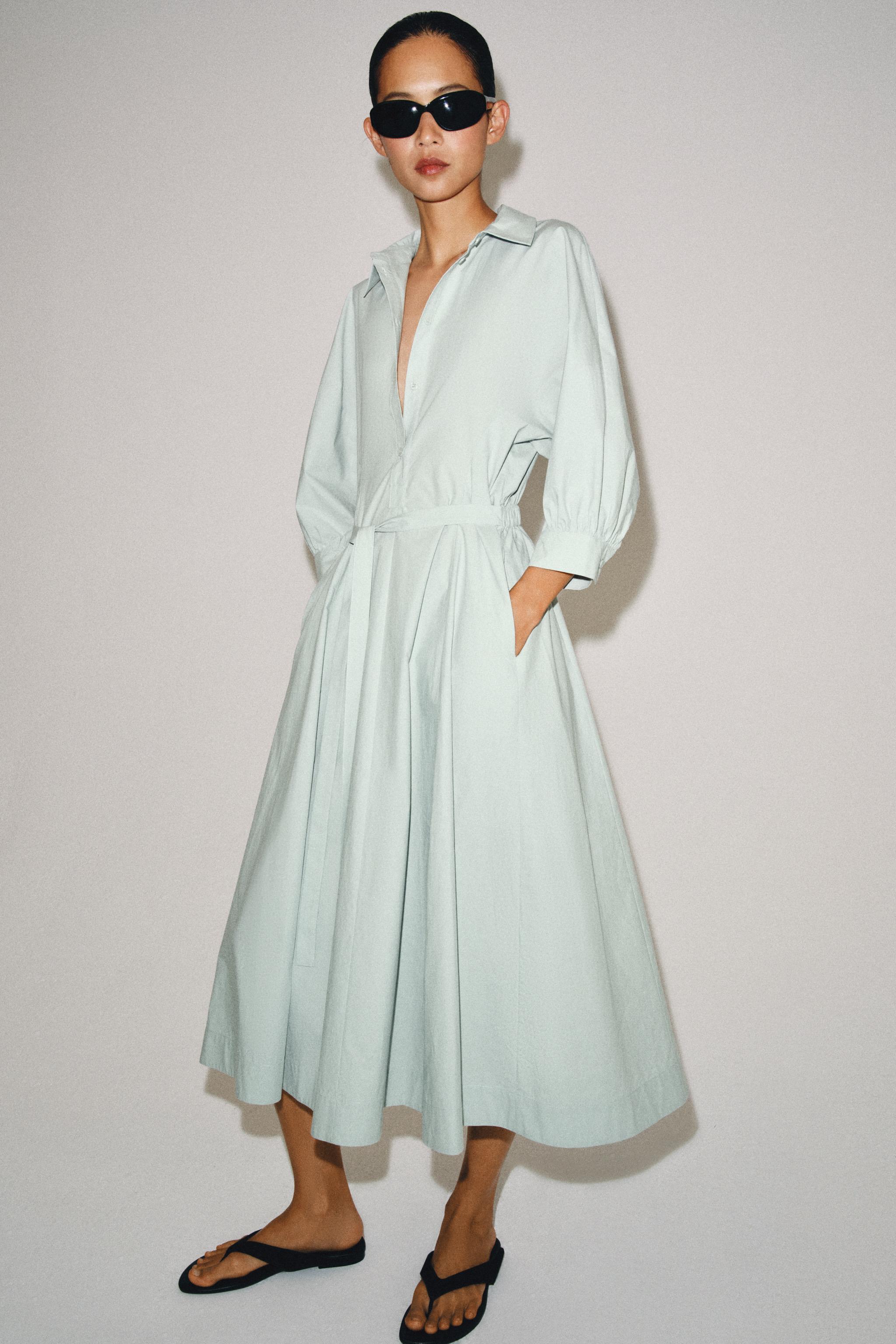 Женские платья Zara ZW COLLECTION SHIRT DRESS