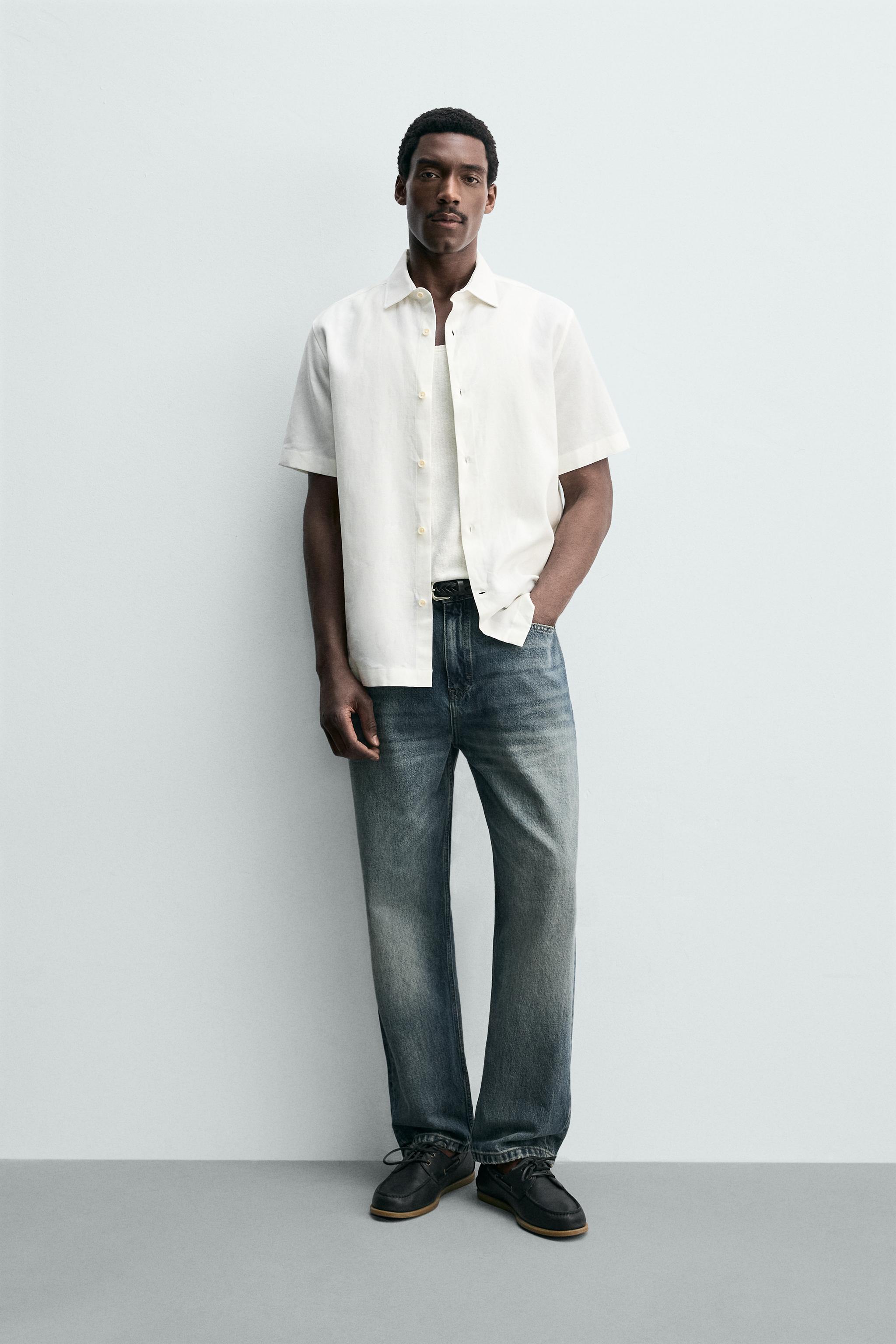 CHEMISE REGULAR FIT LIN - COTON