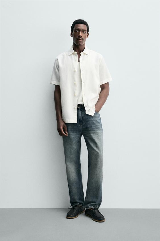 REGULAR FIT LINEN-COTTON SHIRT from Zara - $69.90