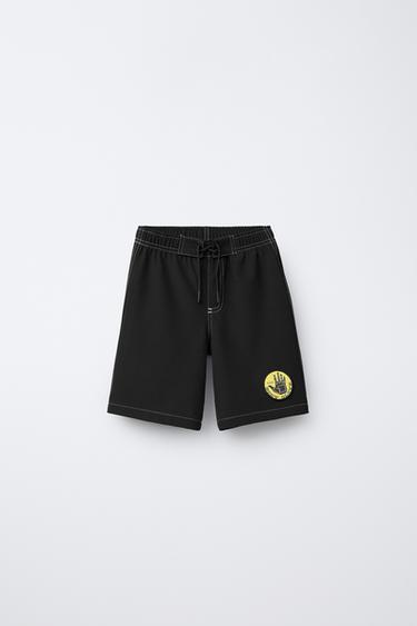 Zara 6-14 YEARS/ BODY GLOVE © SWIM SHORTS - Black