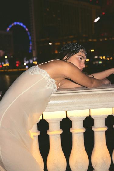 LACE CAMISOLE DRESS - Ecru by Zara