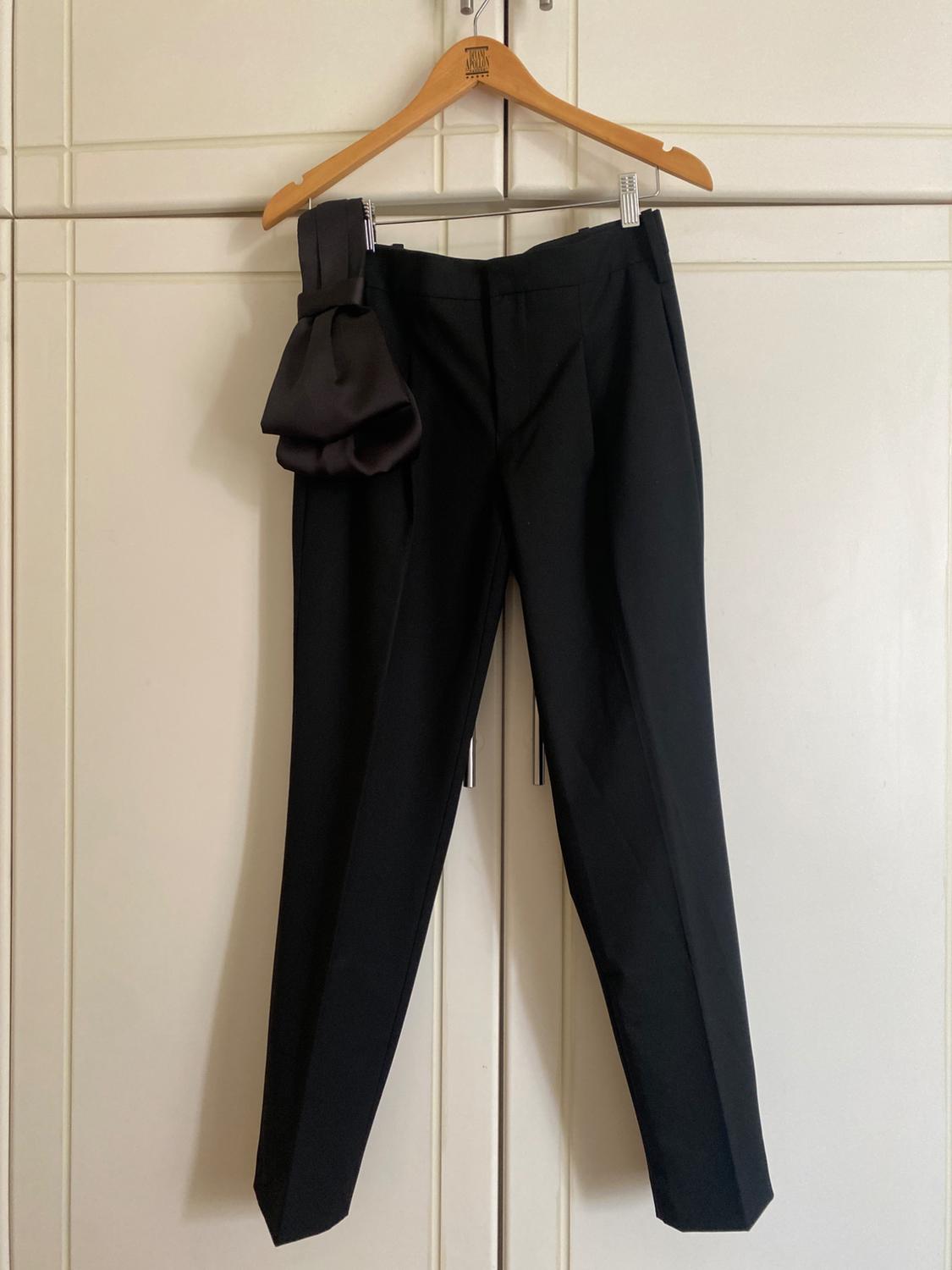 MASCULINE SASH BELT TROUSERS