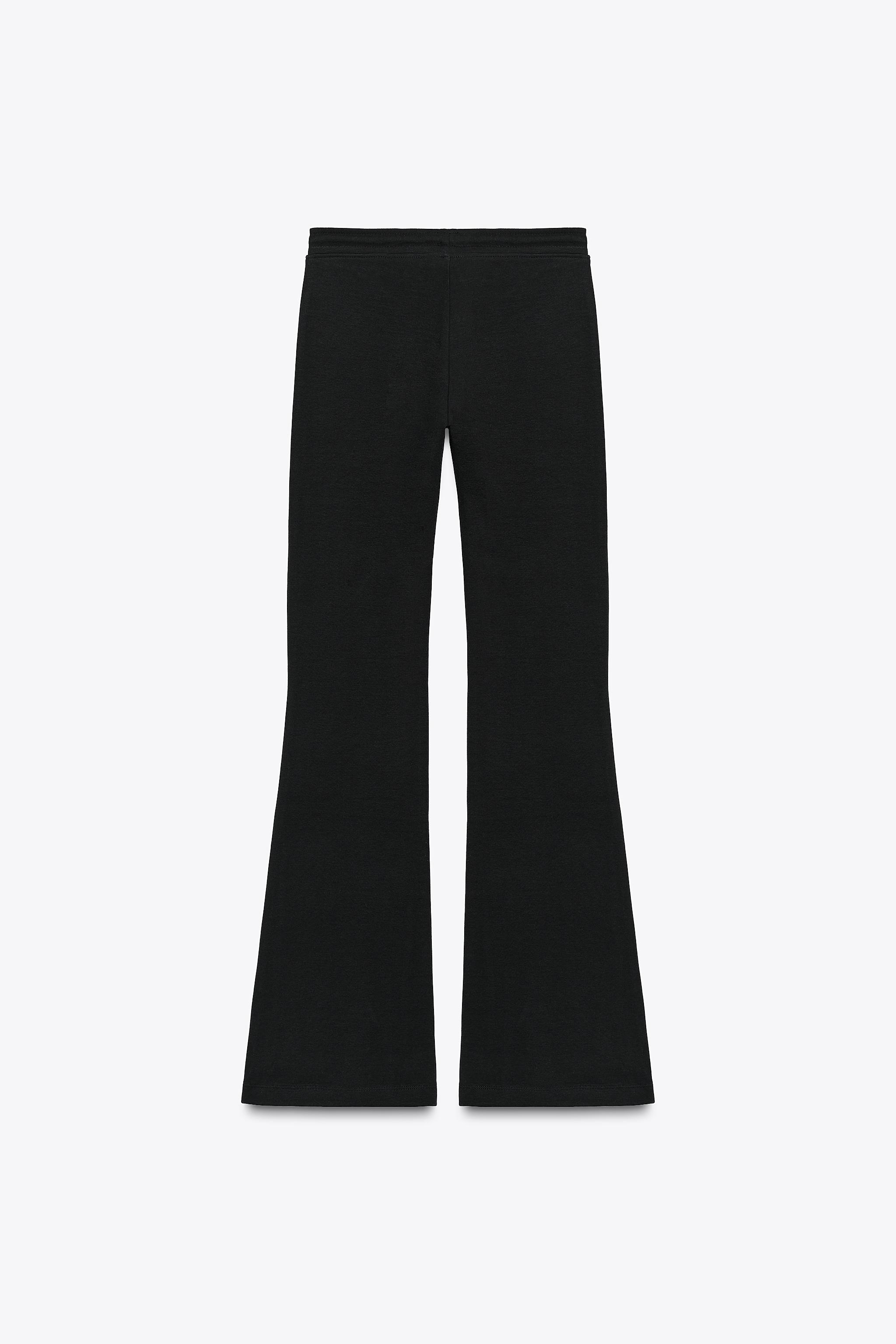INTERLOCK FLARE PANTS - Brown | ZARA Canada