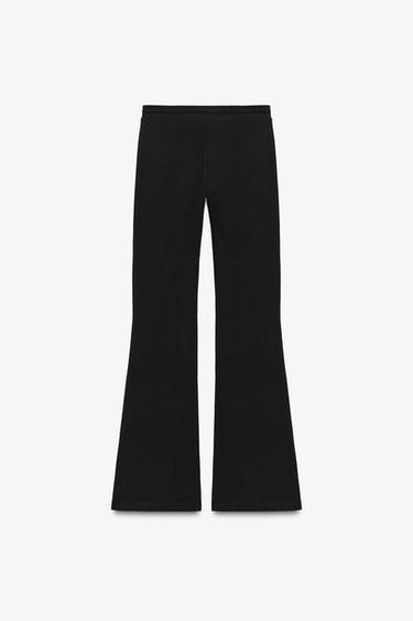 PANTALON INTERLOCK FLARE - Noir de Zara - Image 7