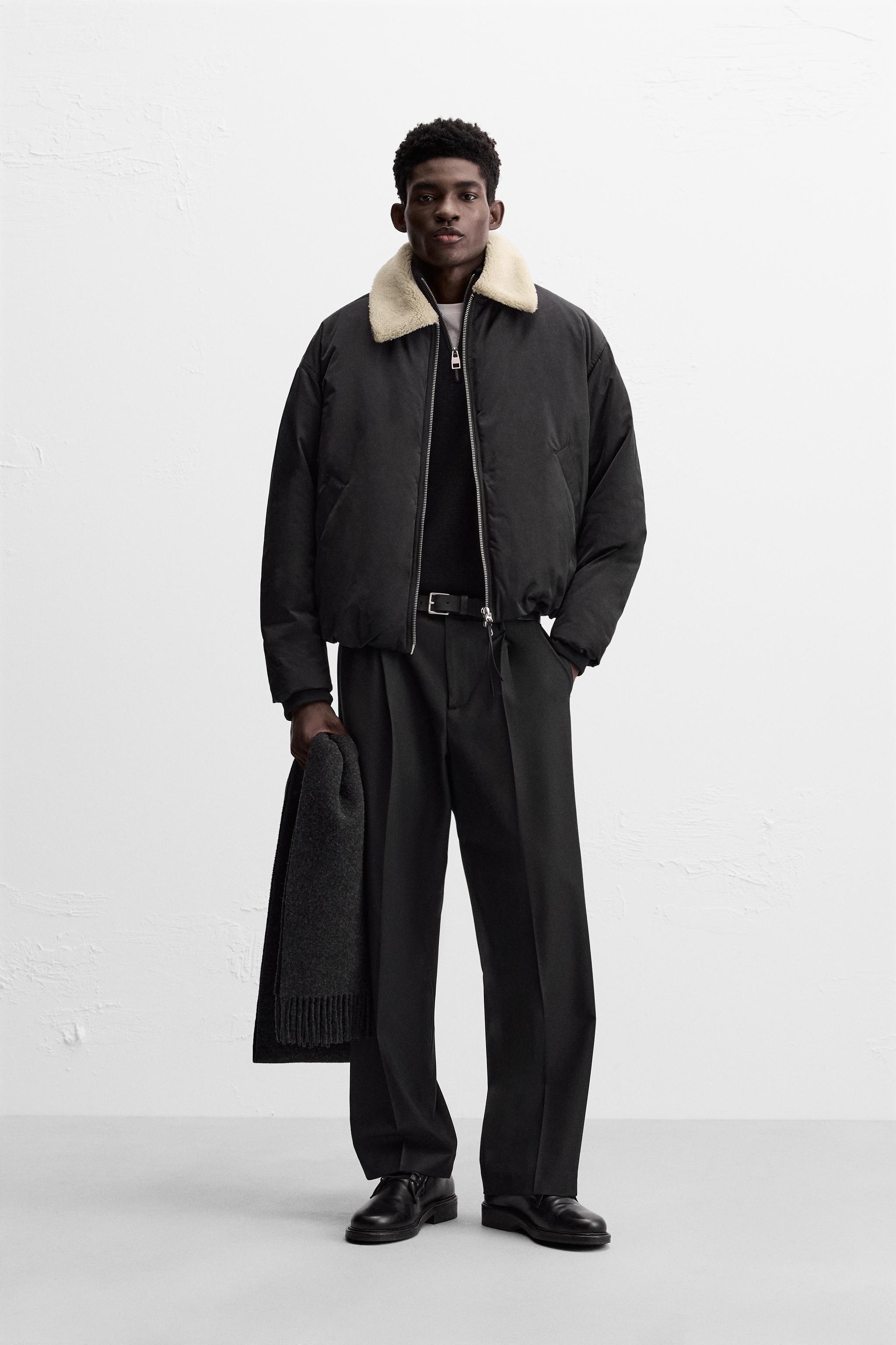 MATCHING COLLAR JACKET - Black | ZARA Australia