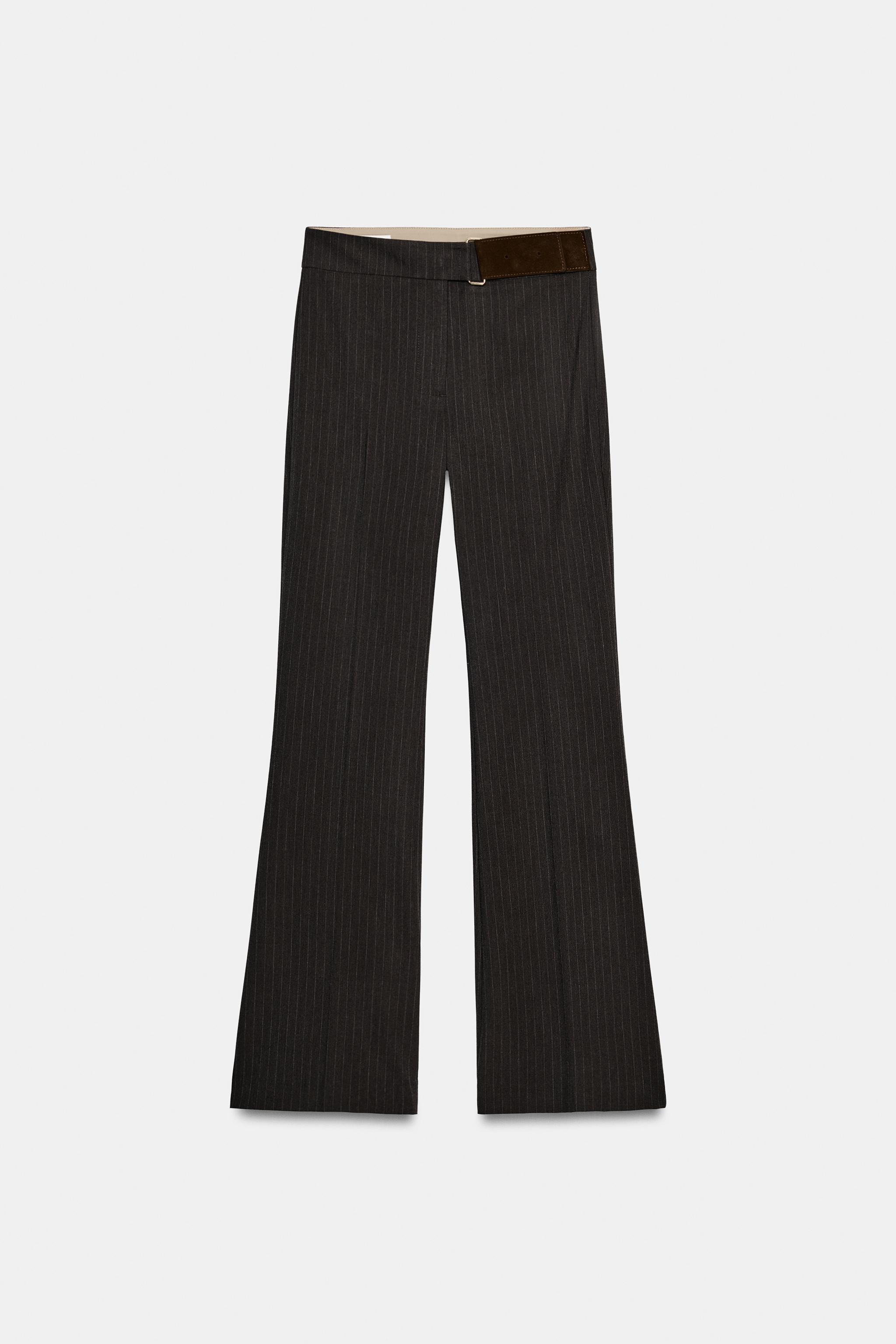 BUCKLE FLARE PANTS