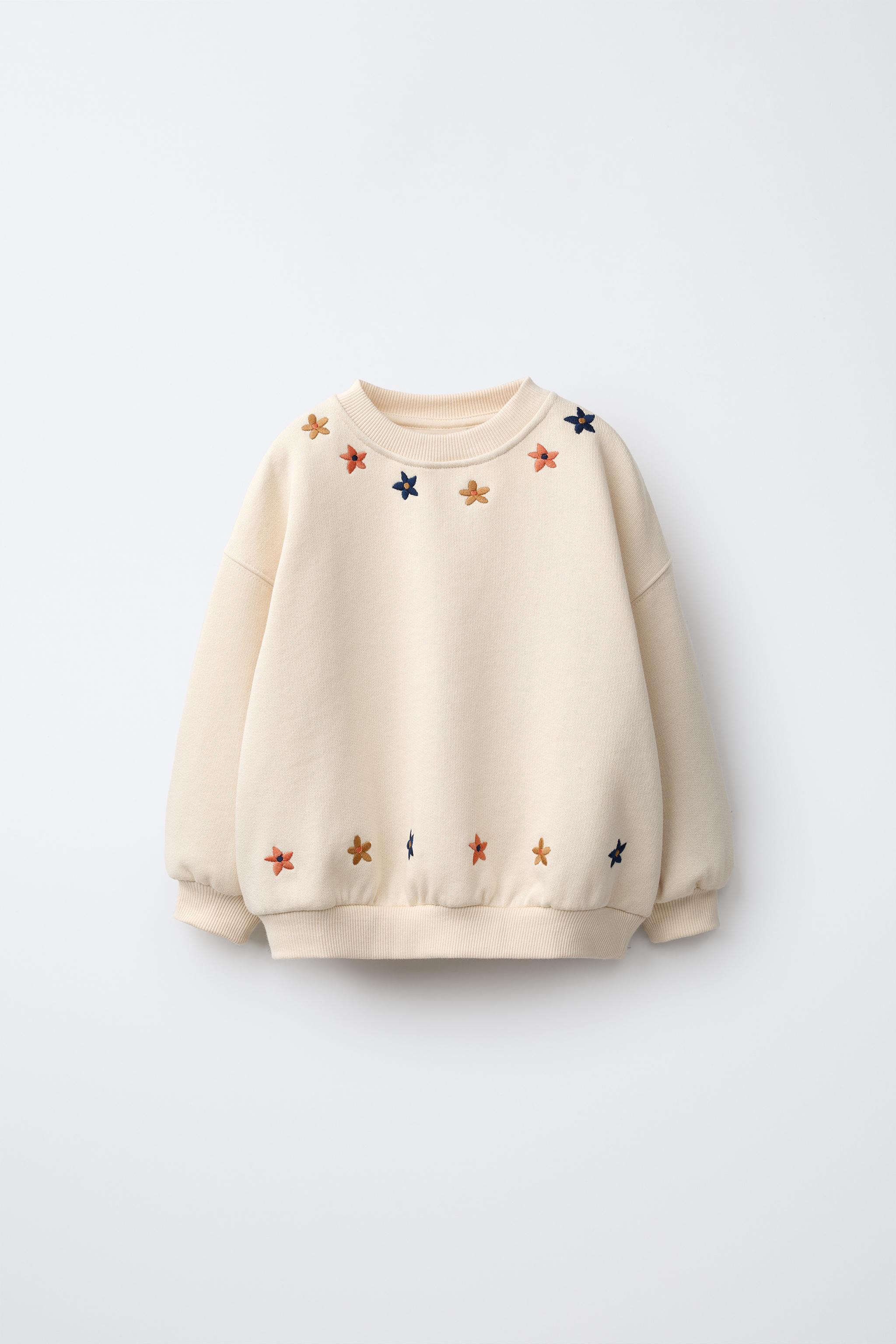 SUDADERA FLORES BORDADAS