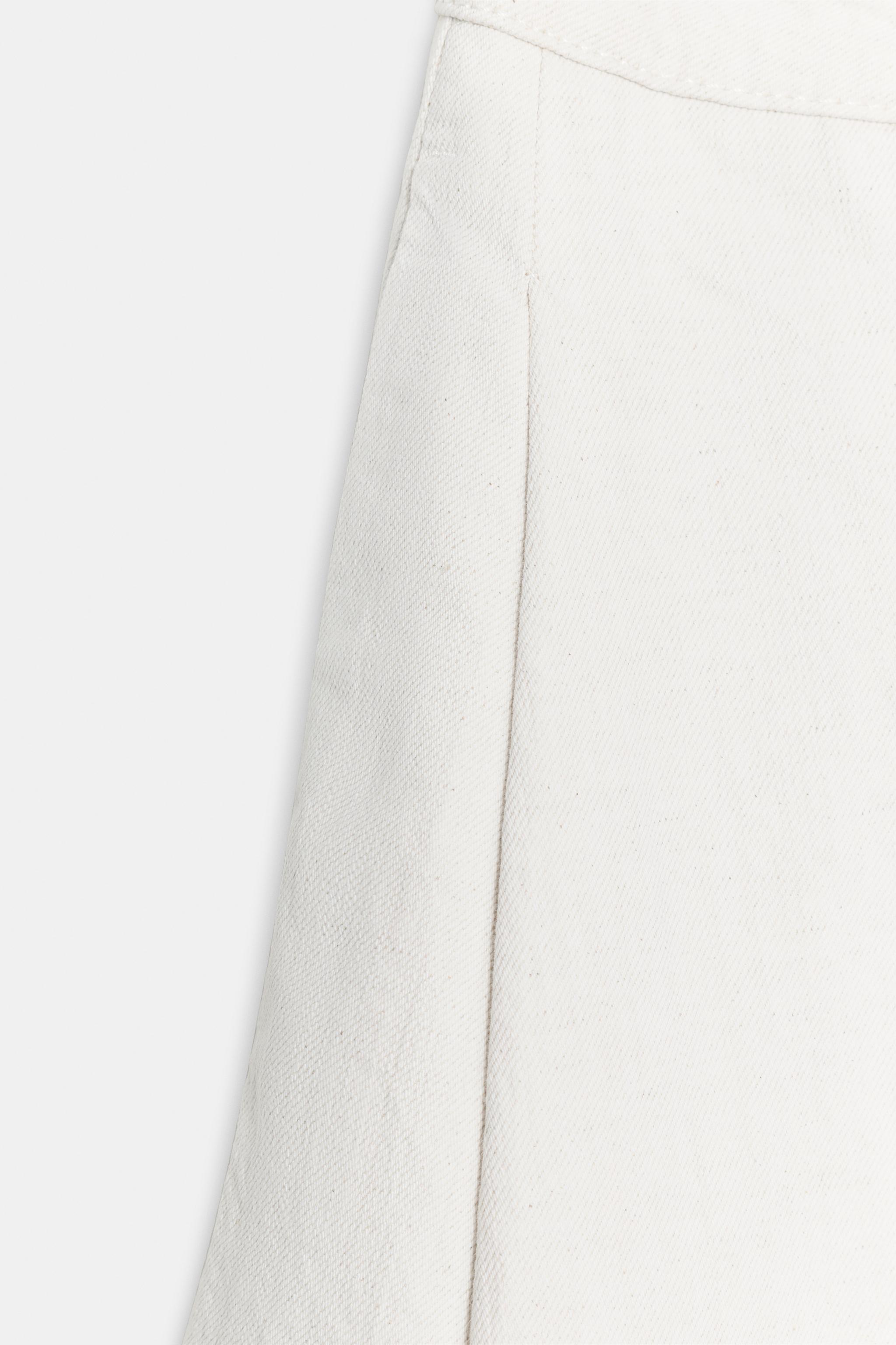 Zara ZW COLLECTION GENİŞ PAÇA PANTOLON görsel 7