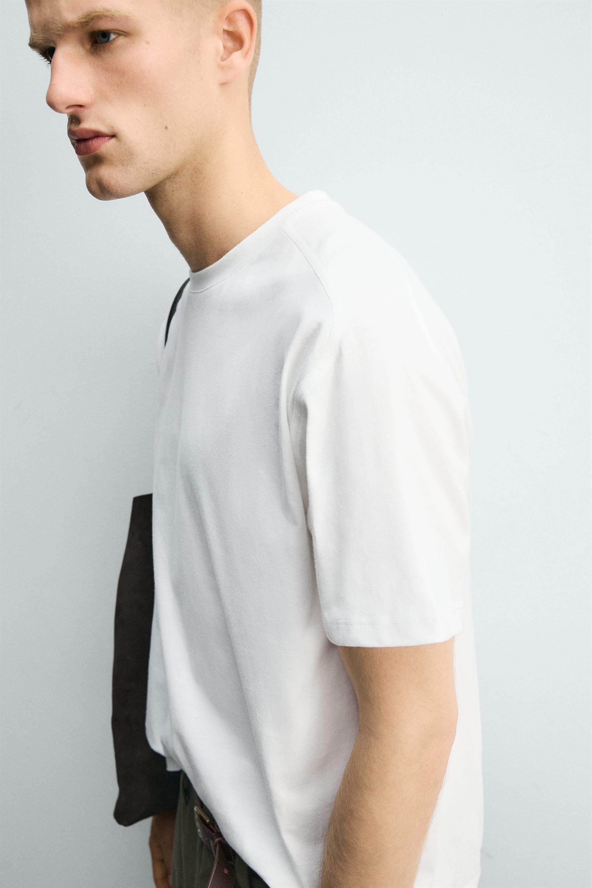 T-SHIRT RELAXED FIT À COUTURES