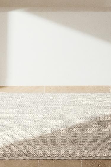 TAPIS DE BAIN COTON ET CHANVRE - Beige clair de Zara - Image 6