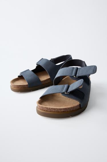 SANDALES À BRIDES - Bleu de Zara - Image 2