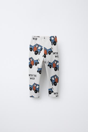 CAR PRINT LEGGINGS - Blues by Zara - Image 1