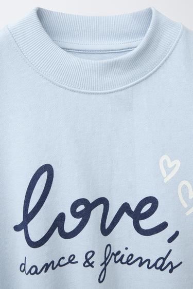 SWEATSHIRT MIT PRINT - Hellblau von Zara