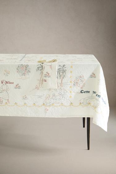 NAPPE COTON TOILE DE JOUY - Écru de Zara - Image 4