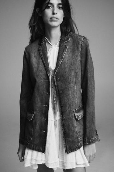 BLAZER JEANS ZW COLLECTION - Azul da Zara