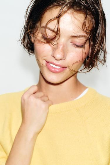 KNIT PUFF SLEEVE JUMPER - Yellow by Zara - Image 2