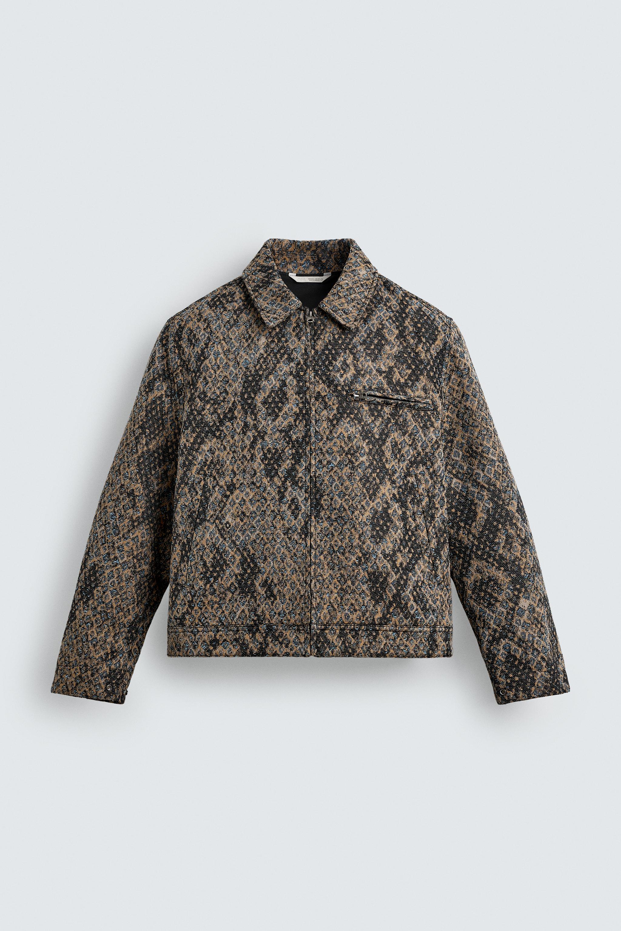 Zara TEXTURED JACQUARD JACKET | Square One