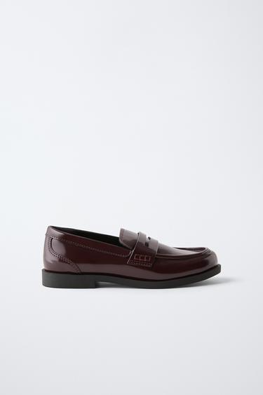 КЛАССИЧЕСКИЕ ЛОФЕРЫ — ГРАНАТОВЫЙ от Zara — изображение 0