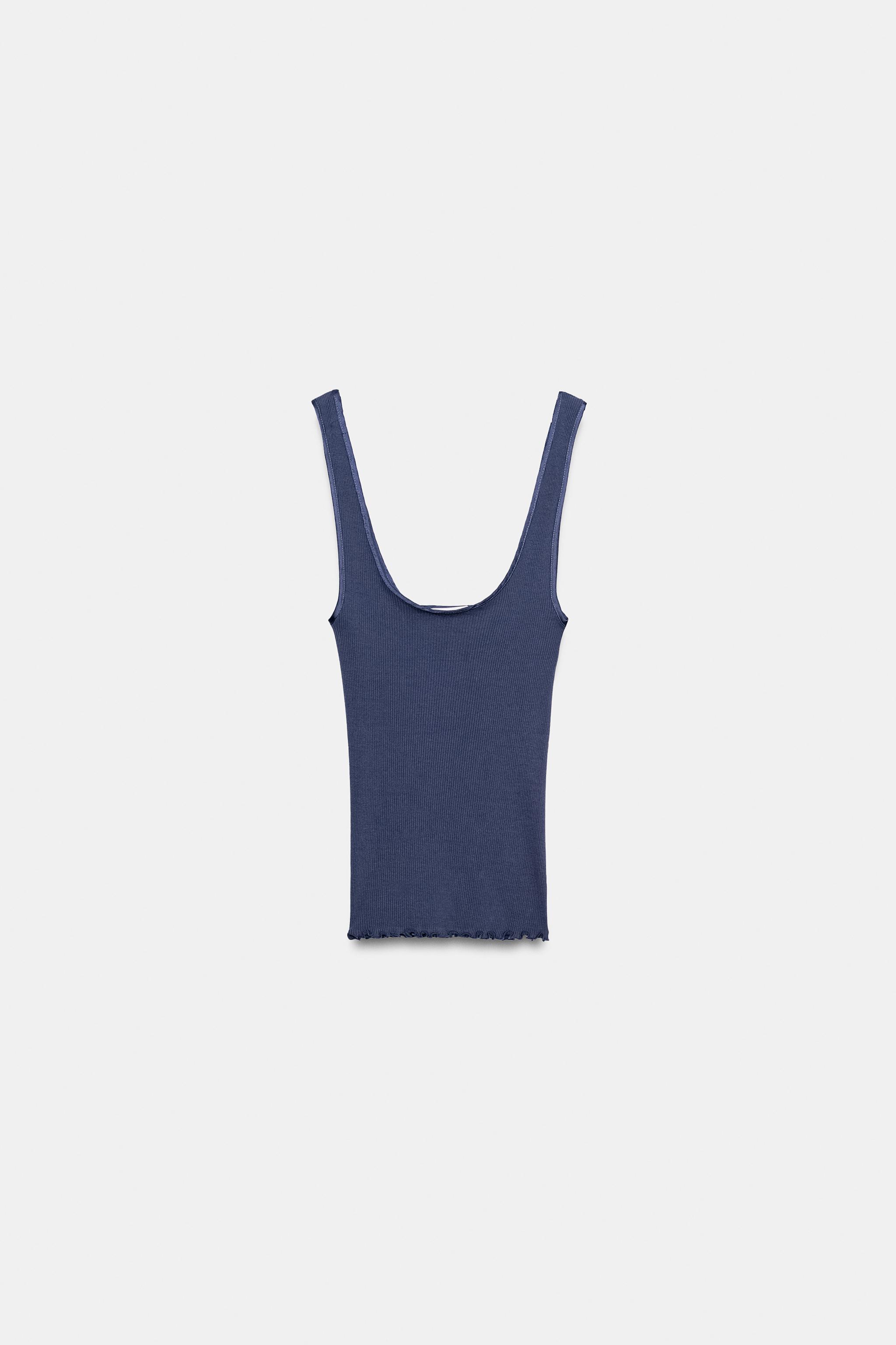 COTTON RIBBED TANK TOP