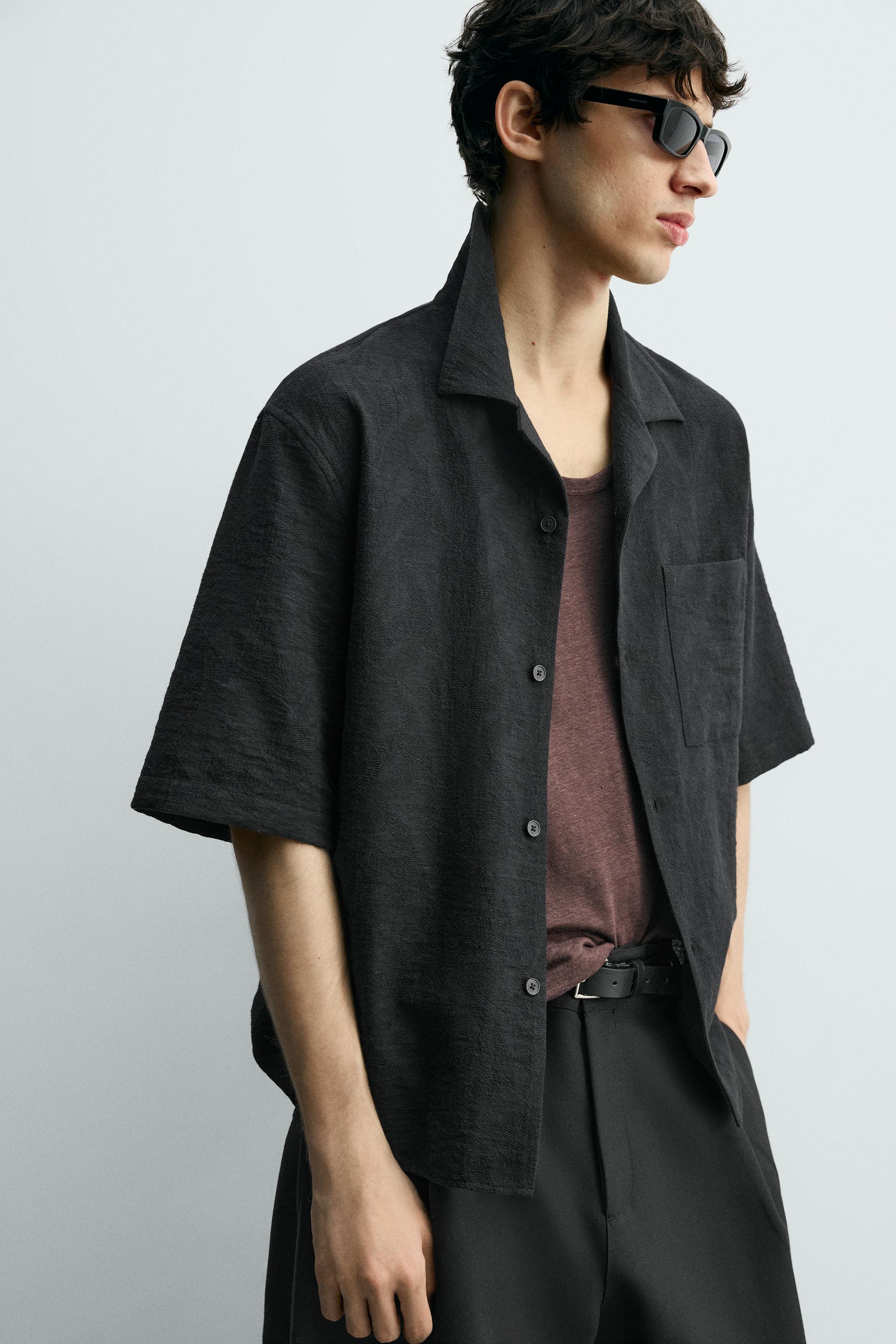 RELAXED FIT JACQUARD SHIRT